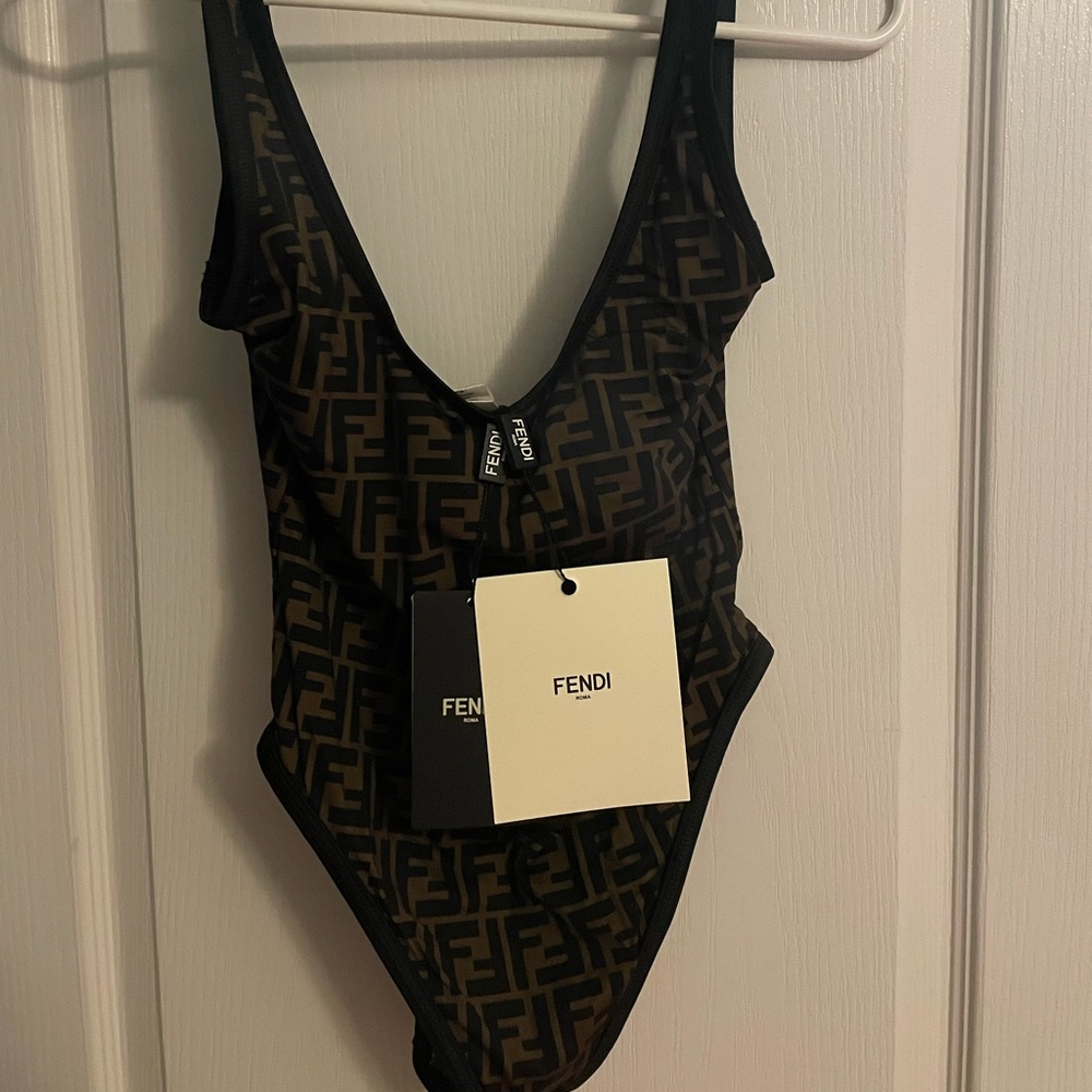 Brand new, never worn Fendi bathing suit with tags still intact.
